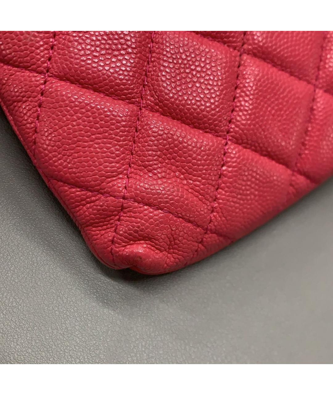 CHANEL Красная кожаная сумка через плечо, фото 6