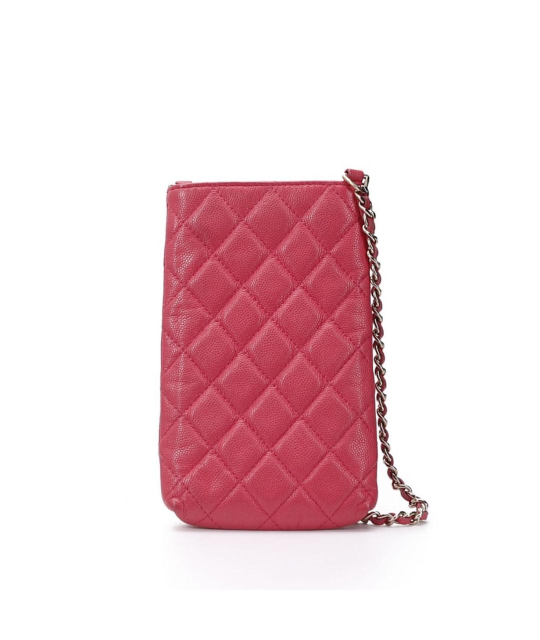 CHANEL Красная кожаная сумка через плечо, фото 3