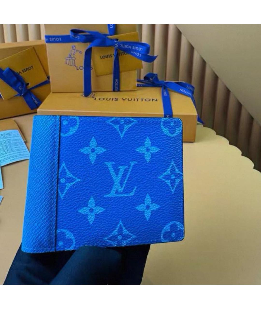 LOUIS VUITTON Синий кардхолдер, фото 2