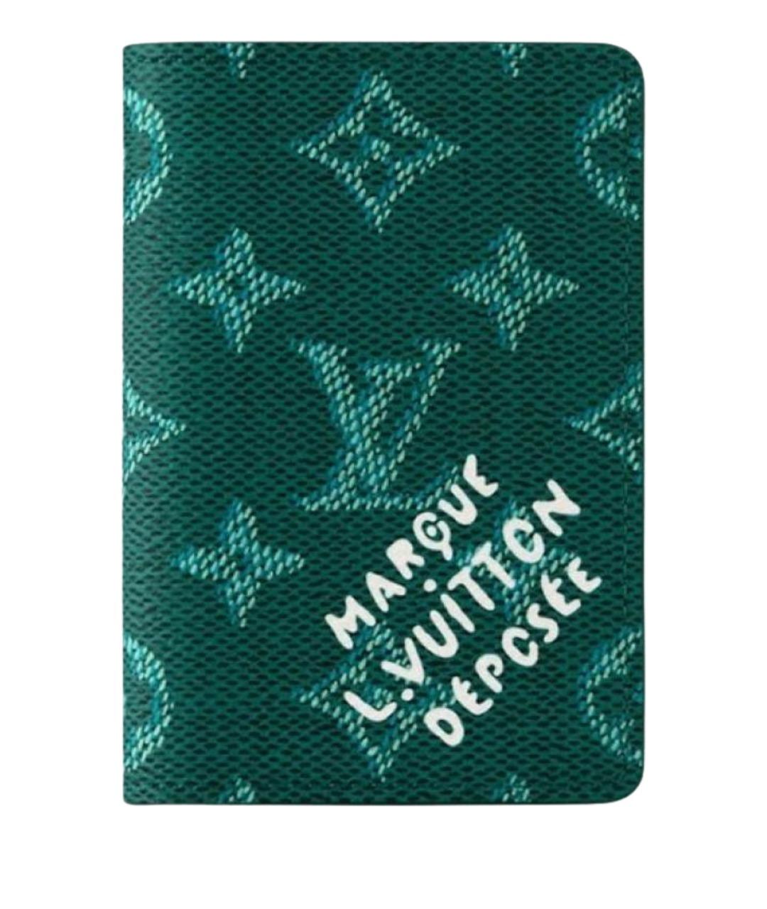 LOUIS VUITTON Зеленый кардхолдер, фото 1