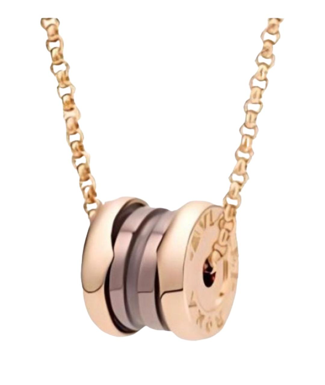 BVLGARI Золотая подвеска из розового золота, фото 1