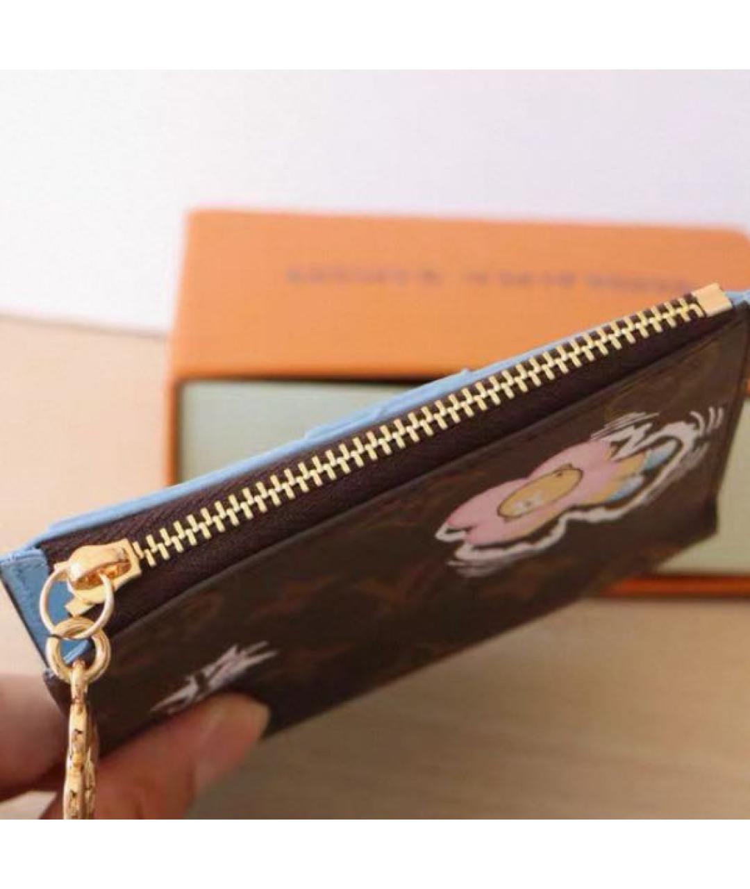 LOUIS VUITTON Коричневый кошелек, фото 2