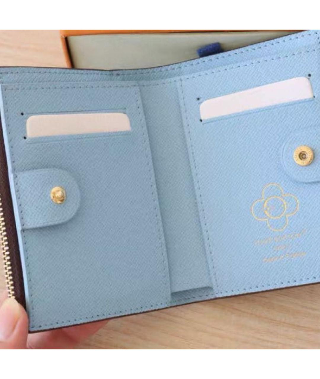 LOUIS VUITTON Коричневый кошелек, фото 5