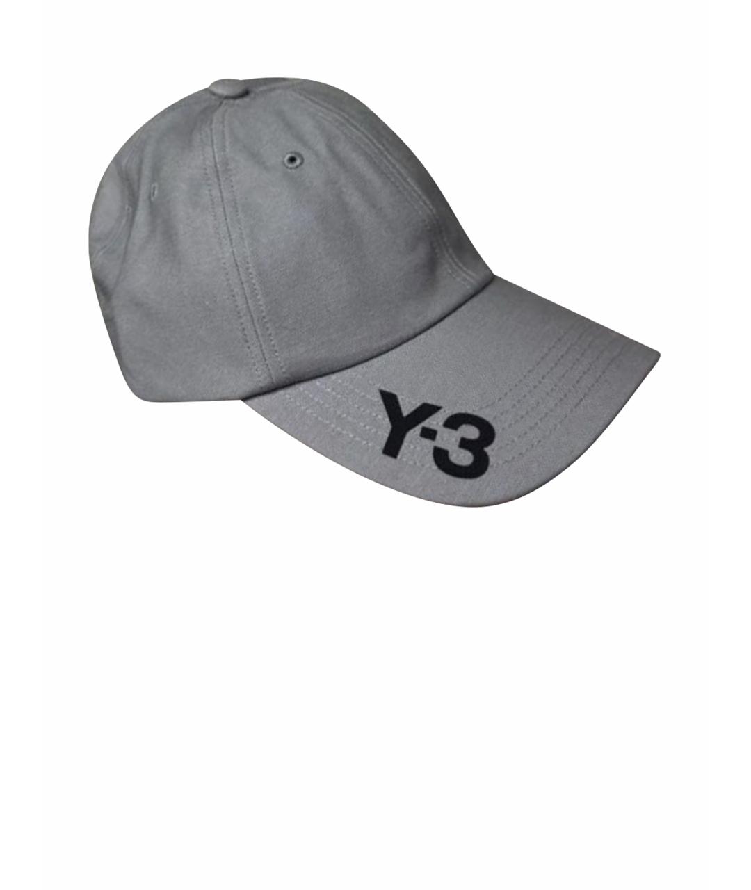 Y-3 Серая хлопковая кепка/бейсболка, фото 1