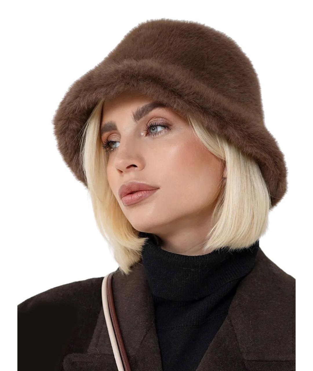 TWIN-SET Коричневая панама, фото 4