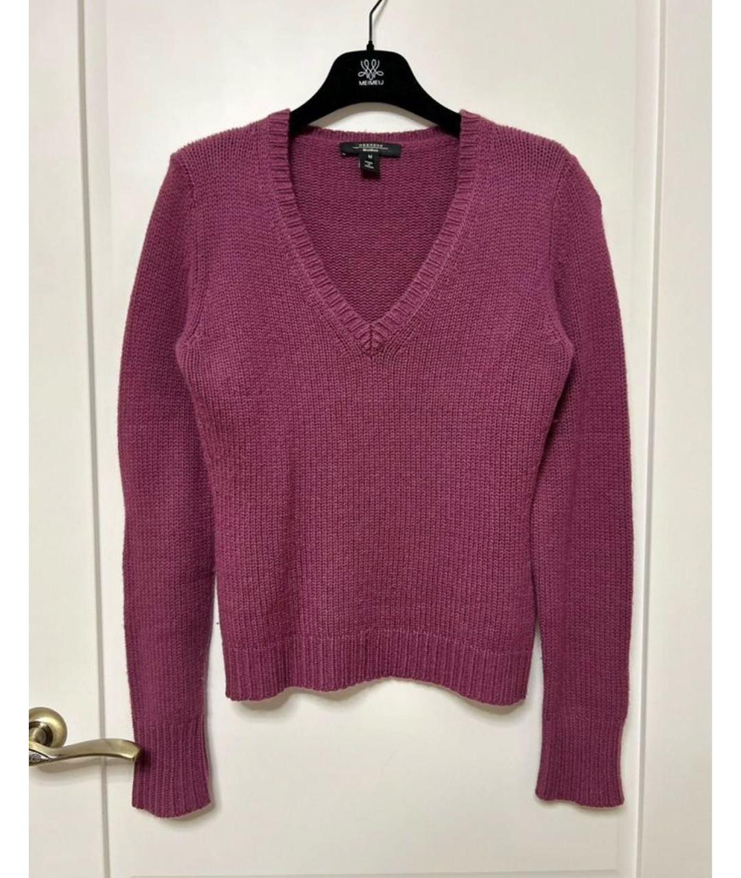 WEEKEND MAX MARA Бордовый кашемировый джемпер / свитер, фото 6