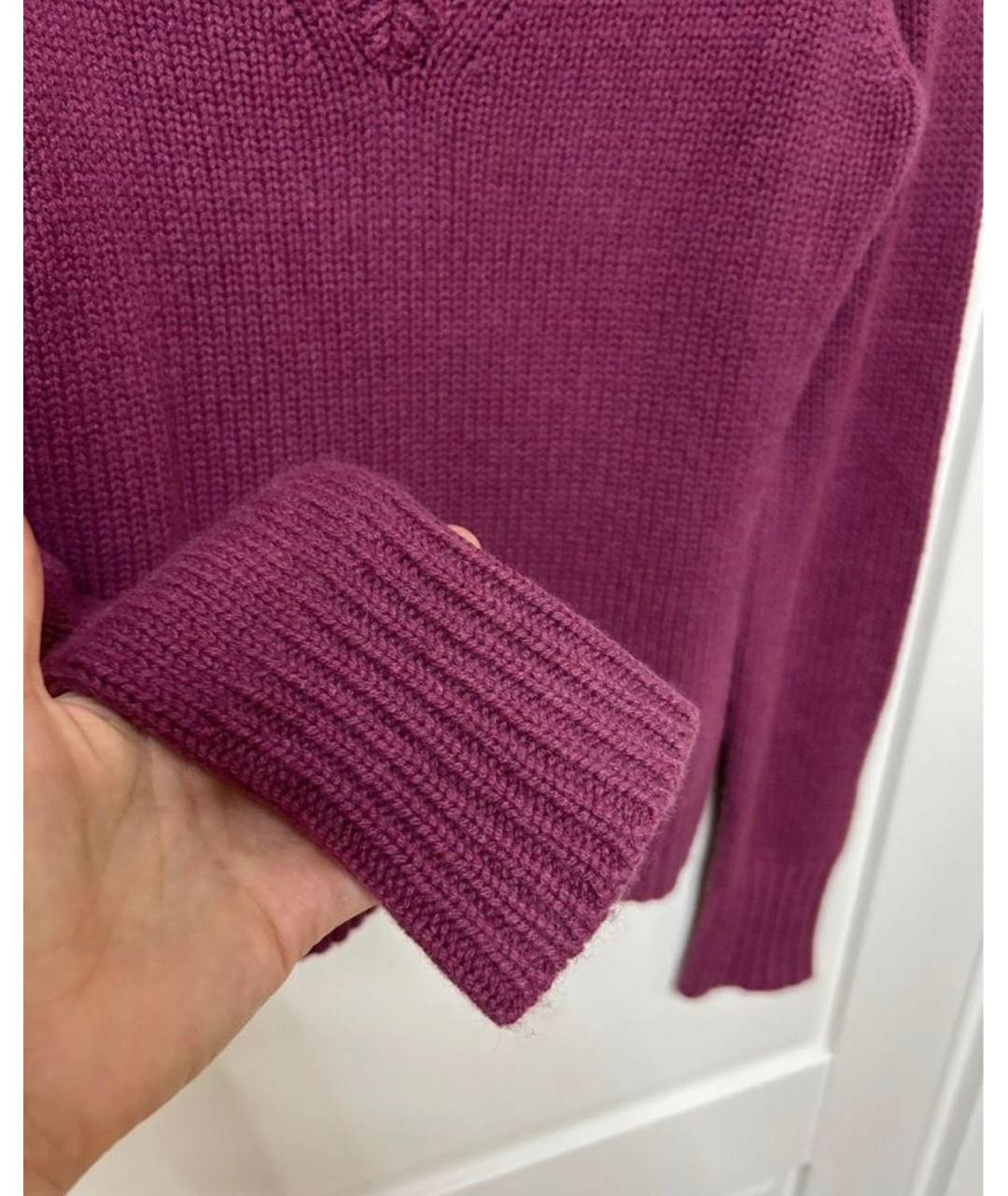 WEEKEND MAX MARA Бордовый кашемировый джемпер / свитер, фото 4