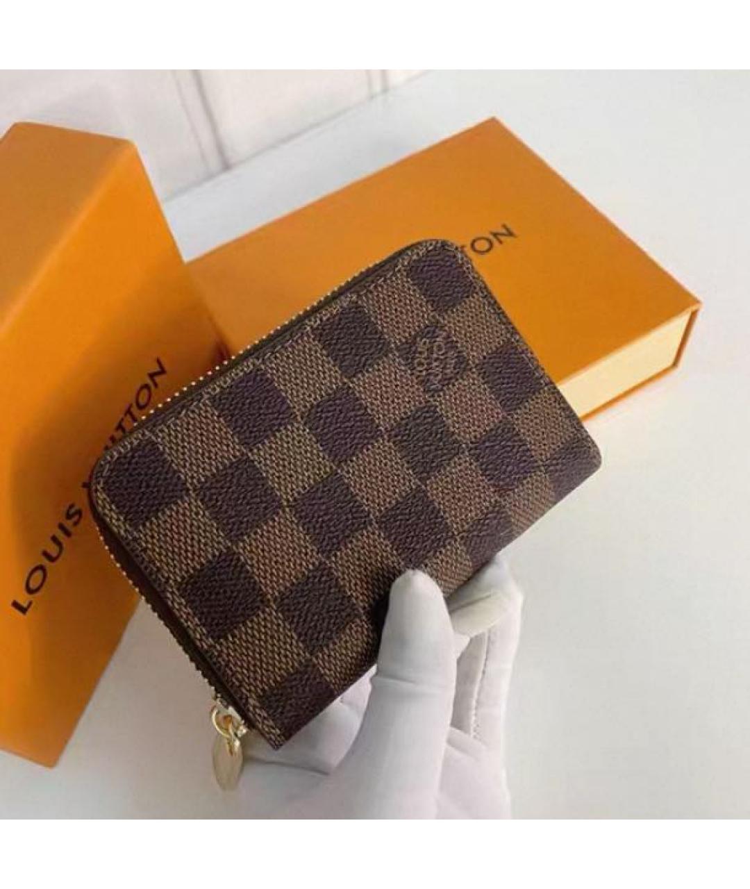 LOUIS VUITTON Коричневый кошелек, фото 2