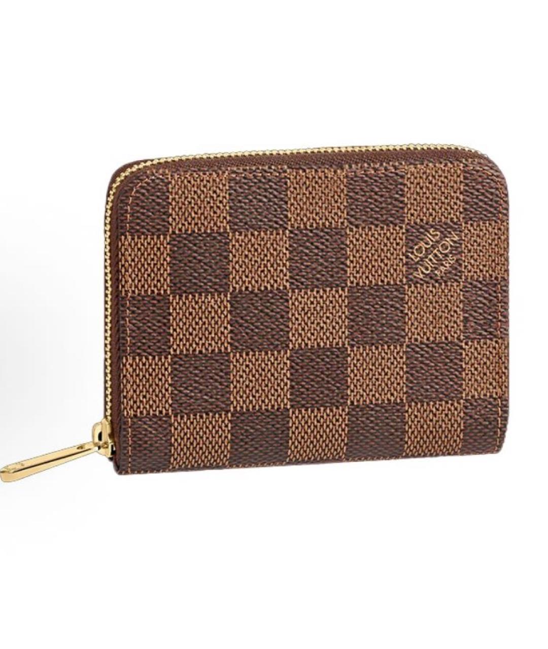 LOUIS VUITTON Коричневый кошелек, фото 5