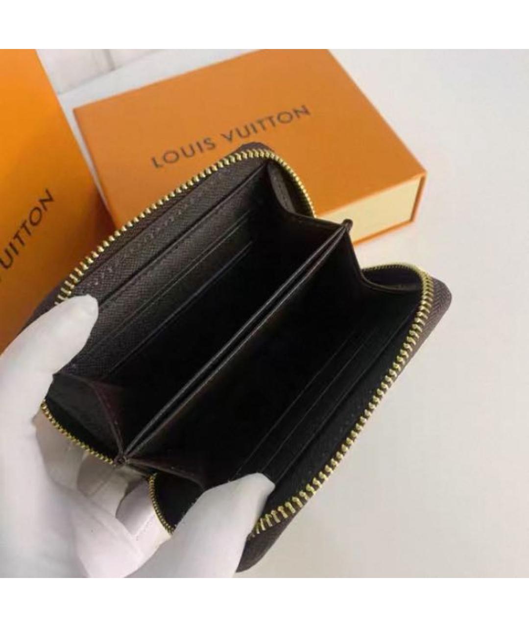 LOUIS VUITTON Коричневый кошелек, фото 4