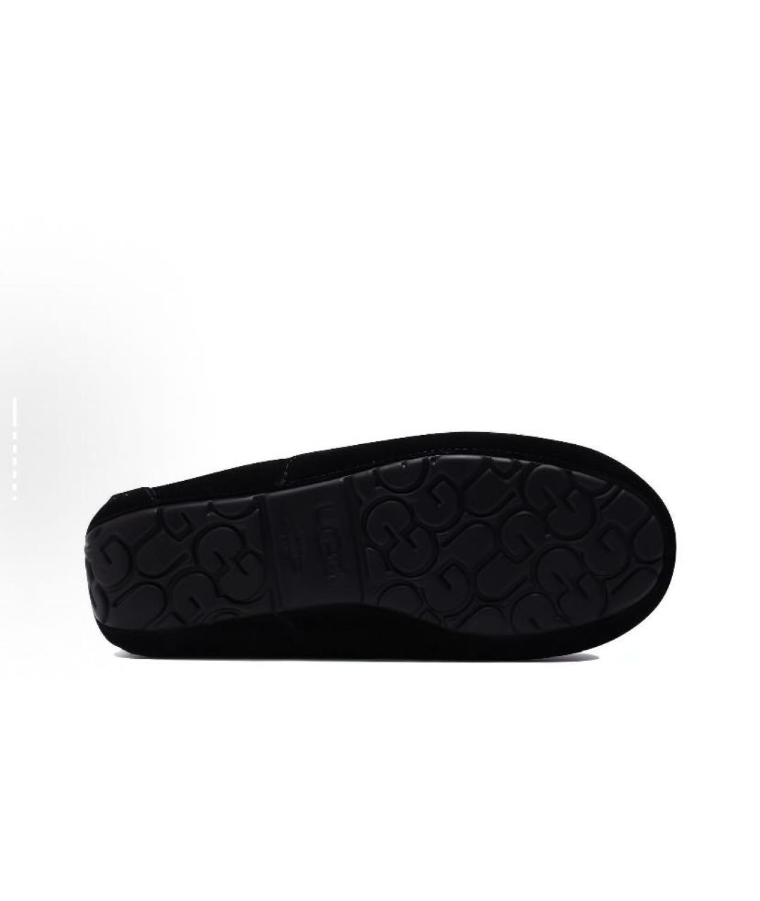 UGG AUSTRALIA Черные замшевые мокасины, фото 6