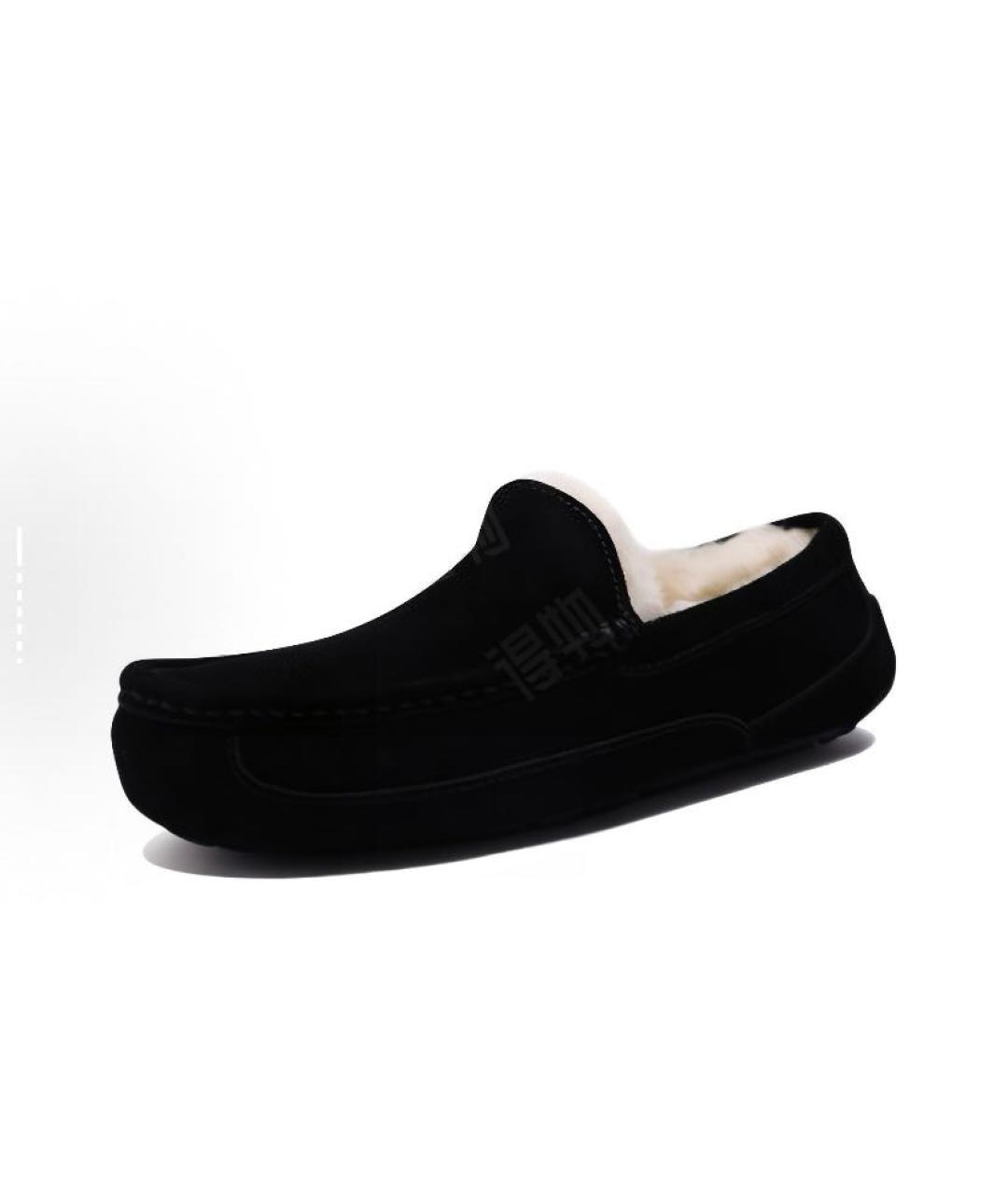 UGG AUSTRALIA Черные замшевые мокасины, фото 3