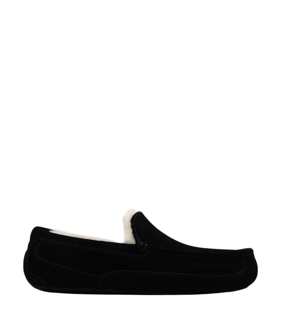 UGG AUSTRALIA Черные замшевые мокасины, фото 1