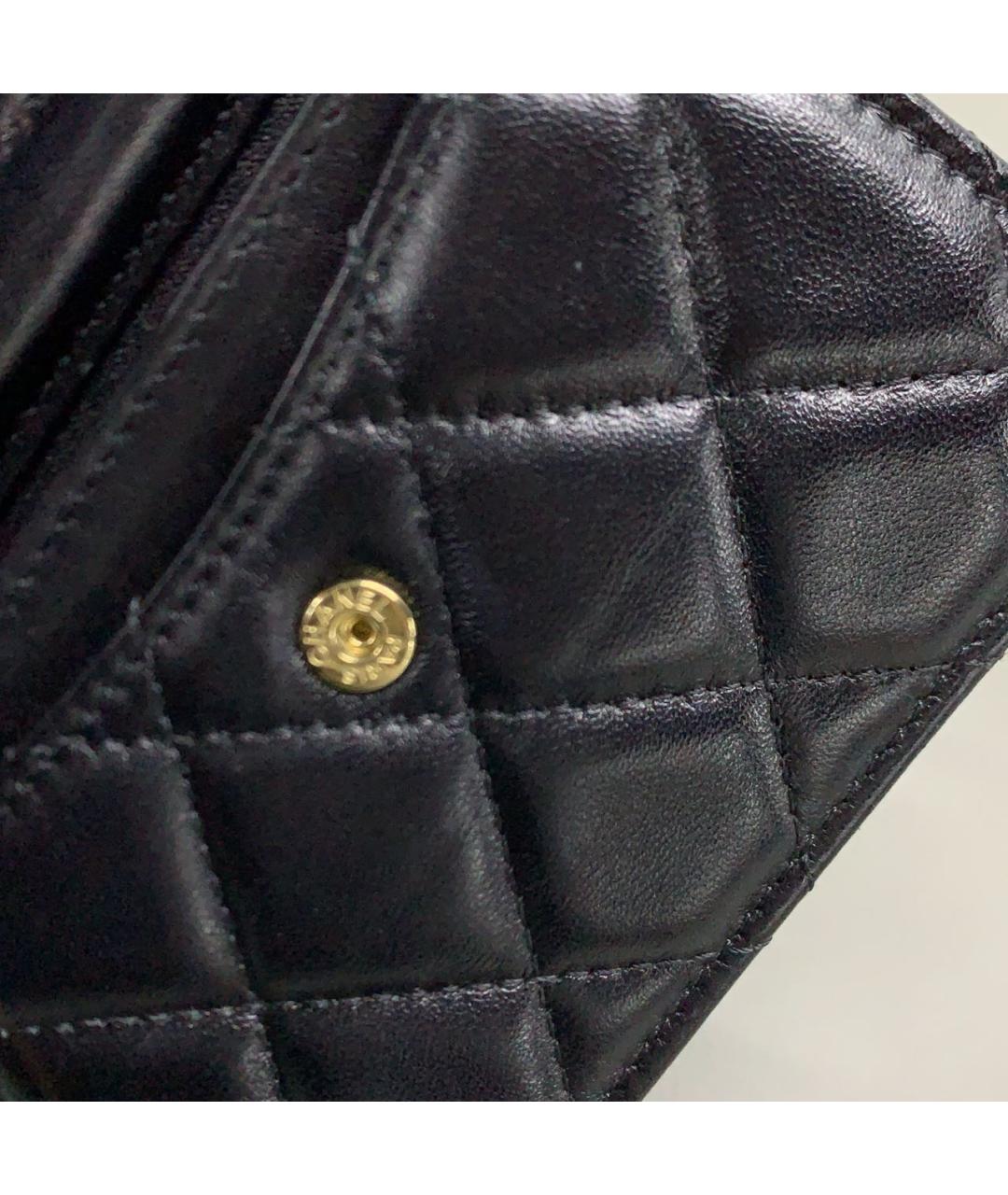 CHANEL Черная кожаная сумка через плечо, фото 8