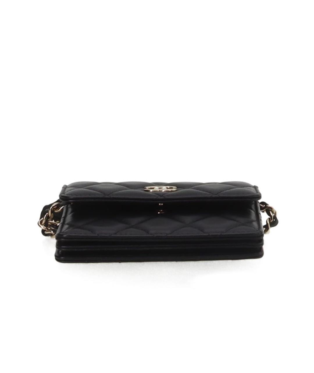 CHANEL Черная кожаная сумка через плечо, фото 5