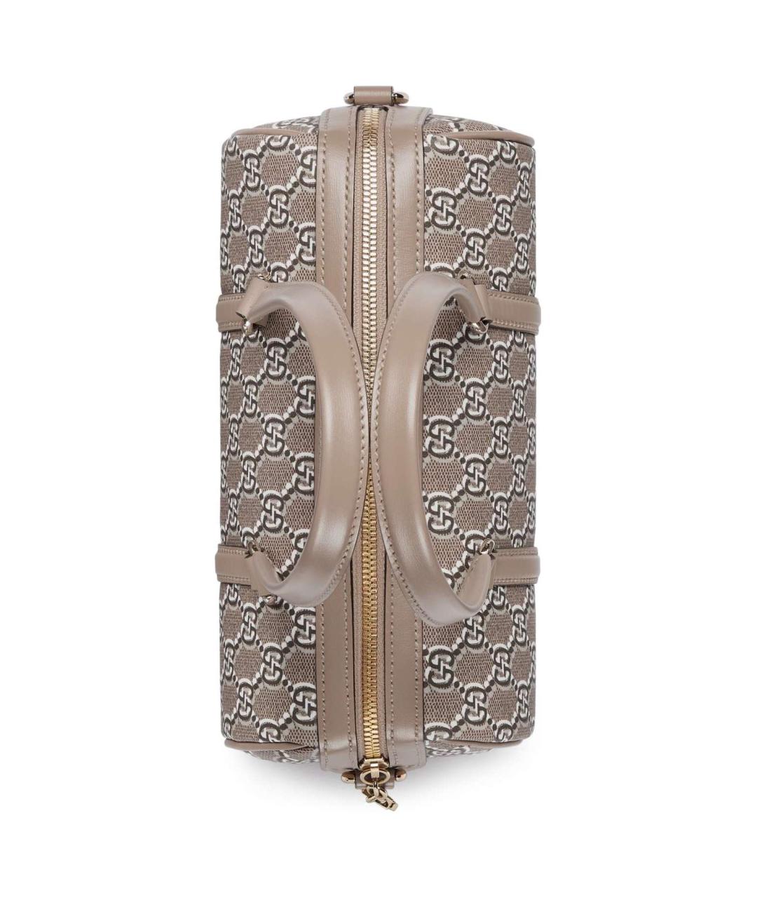 GUCCI Бежевая тканевая сумка через плечо, фото 6