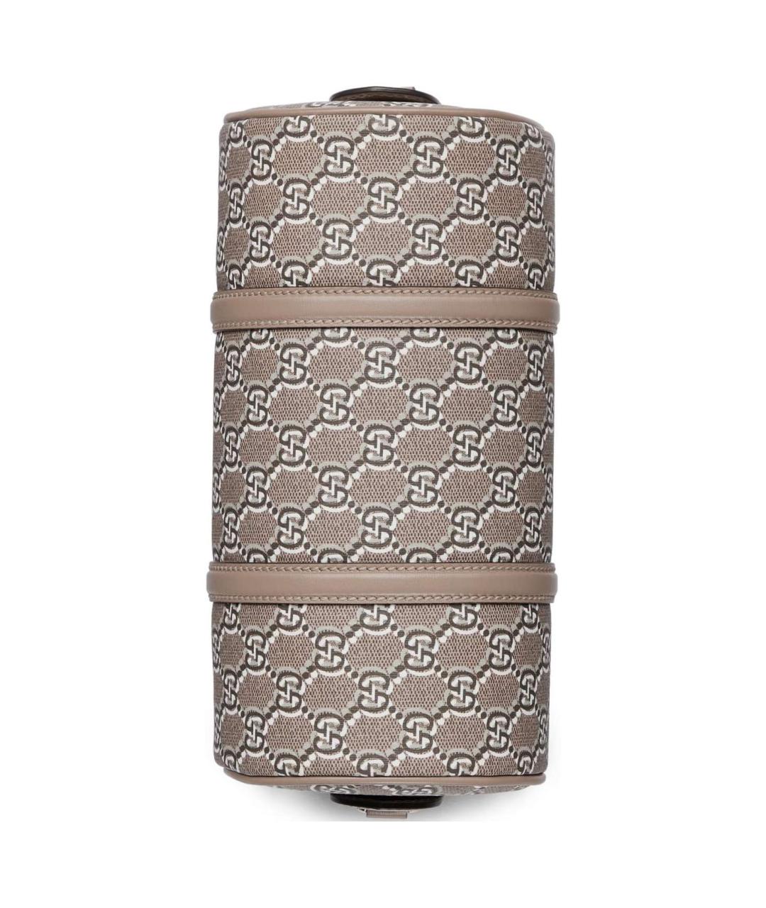 GUCCI Бежевая тканевая сумка через плечо, фото 5