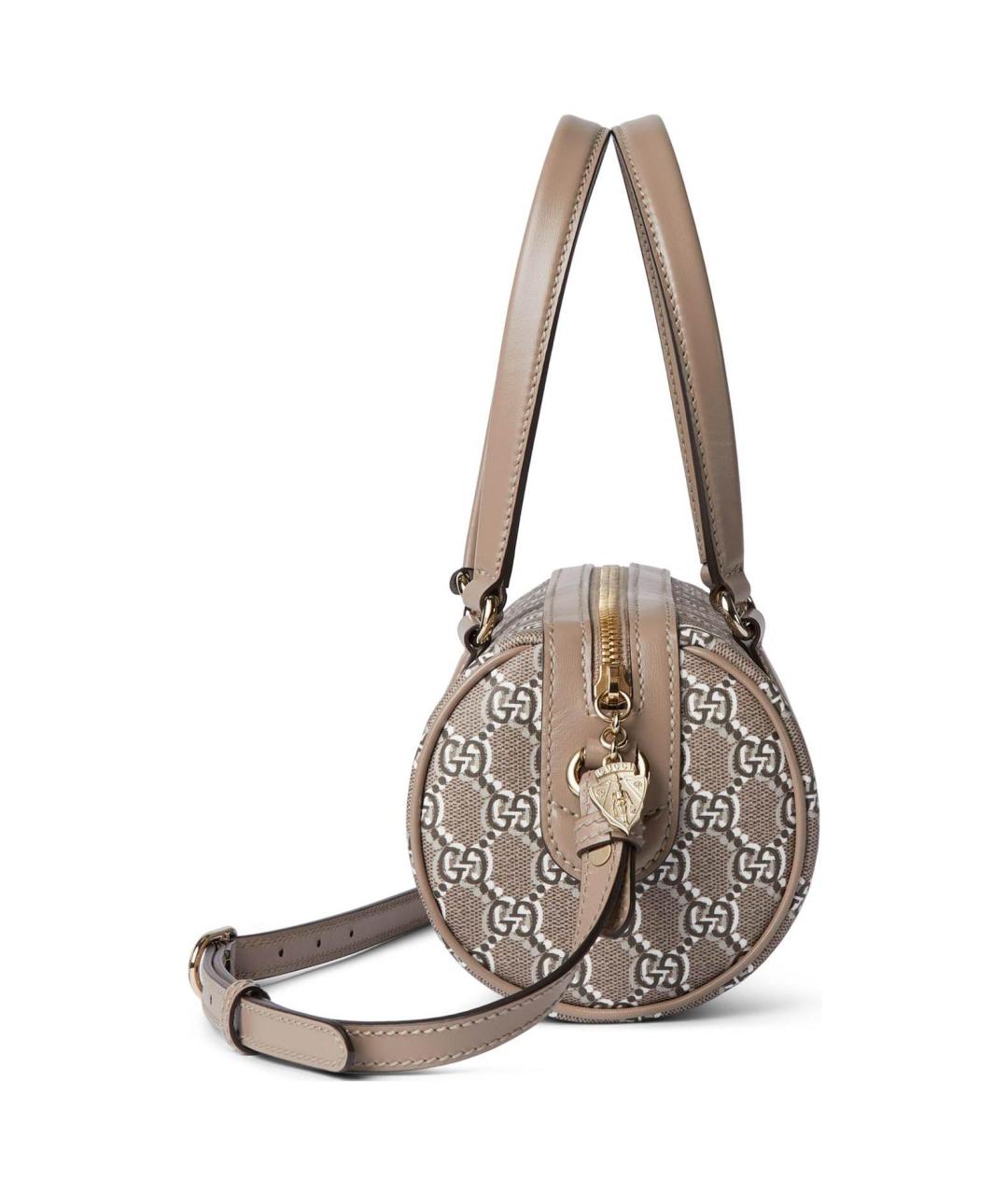 GUCCI Бежевая тканевая сумка через плечо, фото 3