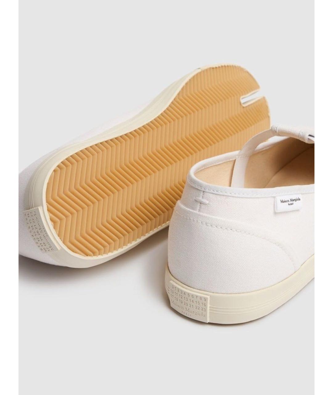 MAISON MARGIELA Белые текстильные балетки, фото 4