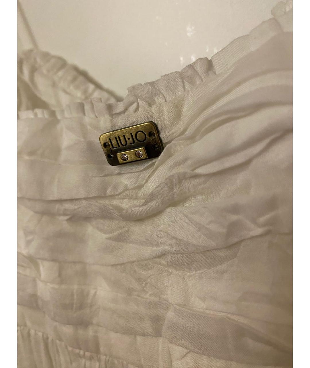 LIU JO Белый хлопковый сарафан, фото 6
