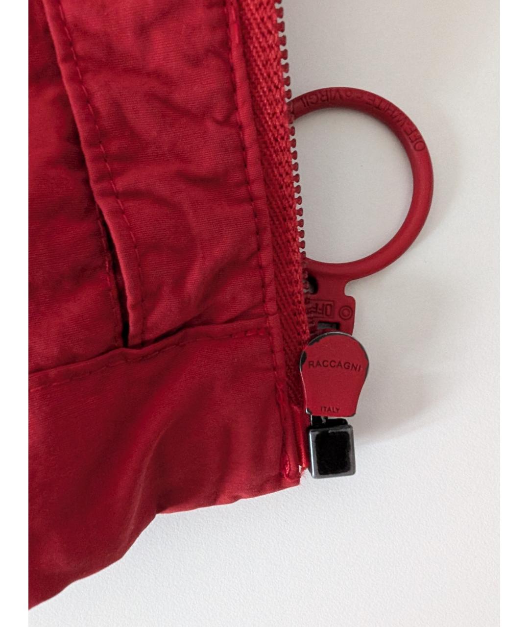 OFF-WHITE Красная полиамидовая куртка, фото 8