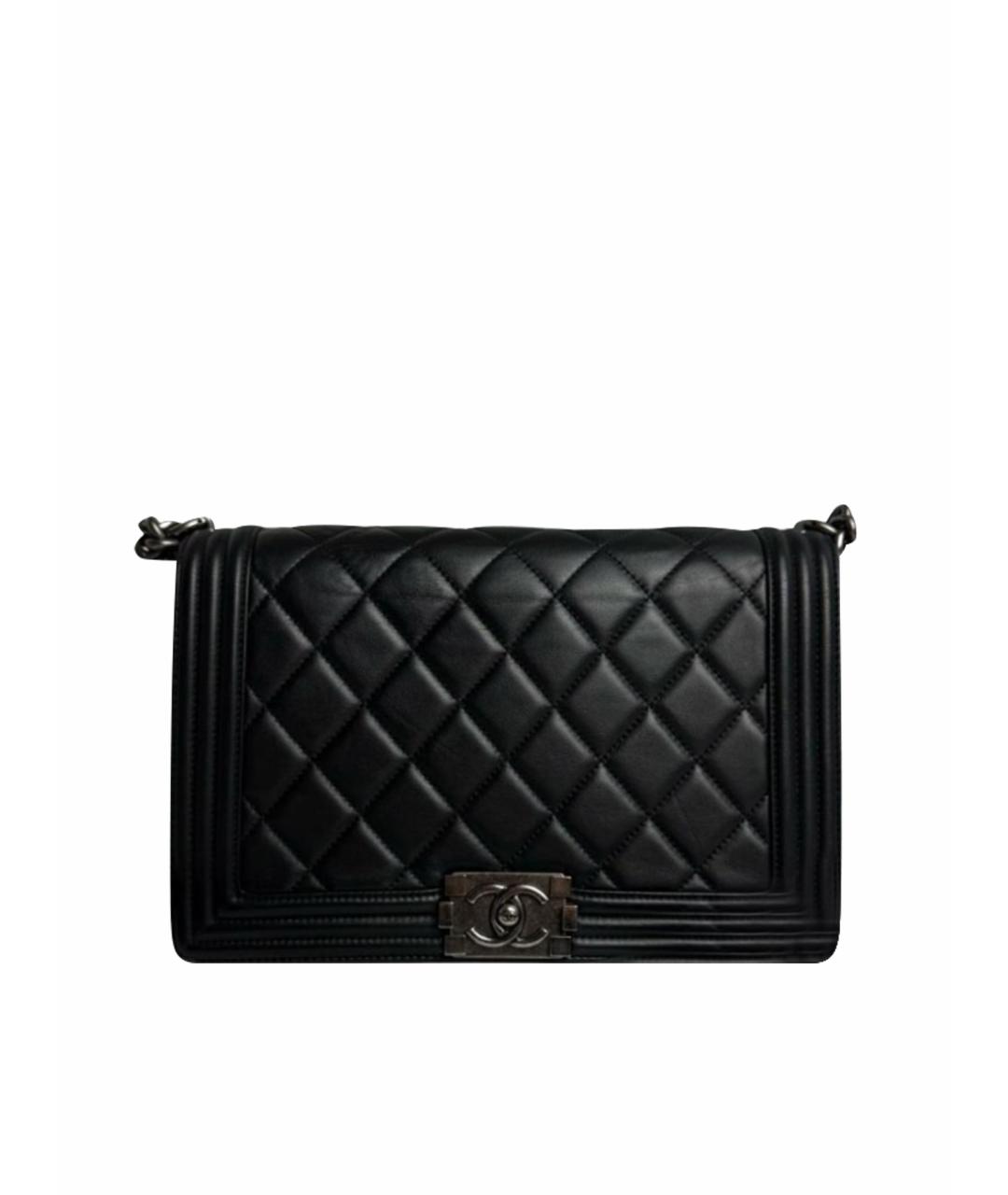 CHANEL Черная кожаная сумка через плечо, фото 1