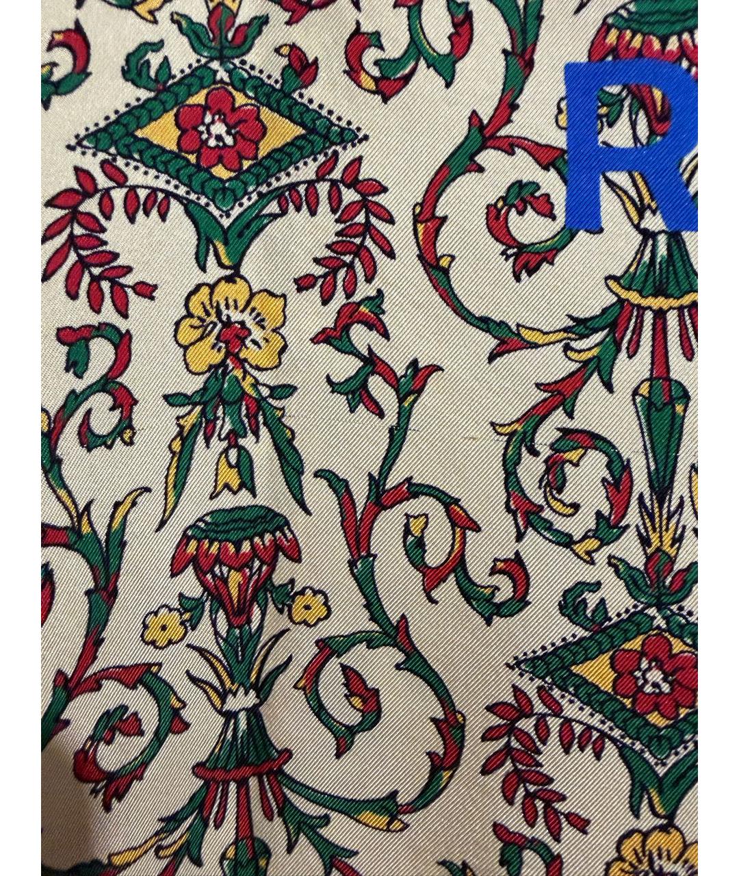 GUCCI Бежевая шелковая рубашка, фото 5