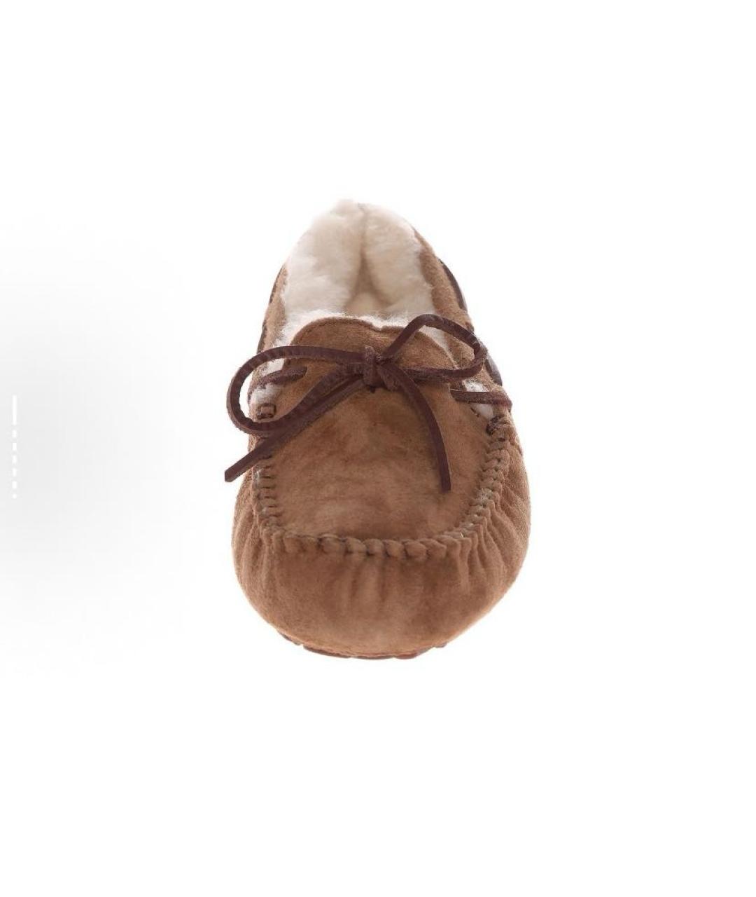 UGG AUSTRALIA Бежевые замшевые мокасины, фото 6