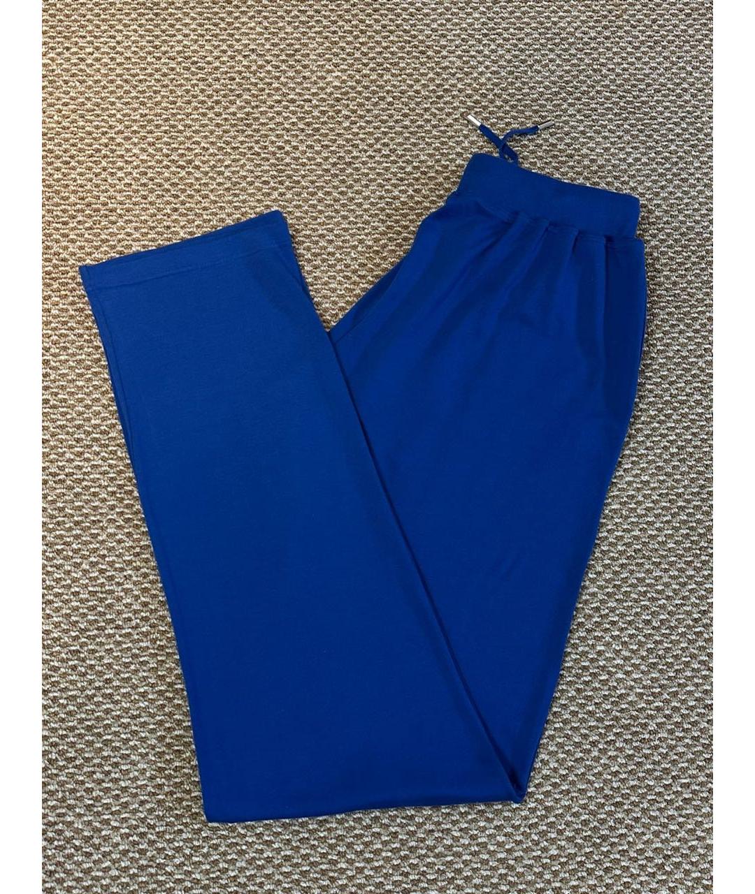 KITON Синие хлопковые повседневные брюки, фото 3