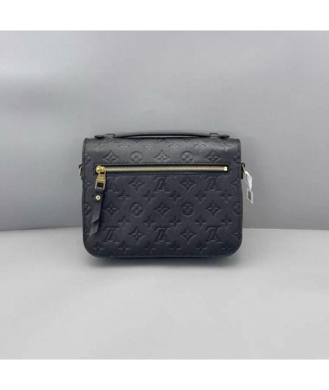 LOUIS VUITTON Черная кожаная сумка через плечо, фото 3