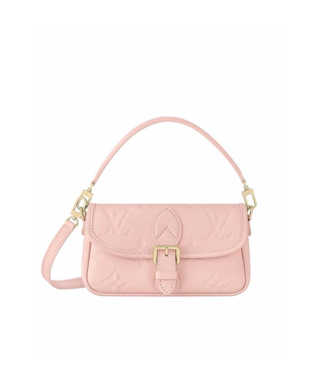 LOUIS VUITTON Розовая кожаная сумка через плечо, фото 5