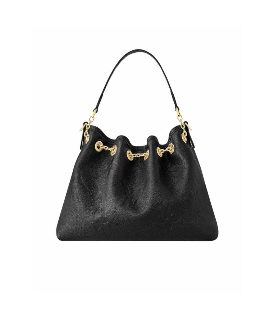 LOUIS VUITTON Черная кожаная сумка через плечо, фото 5