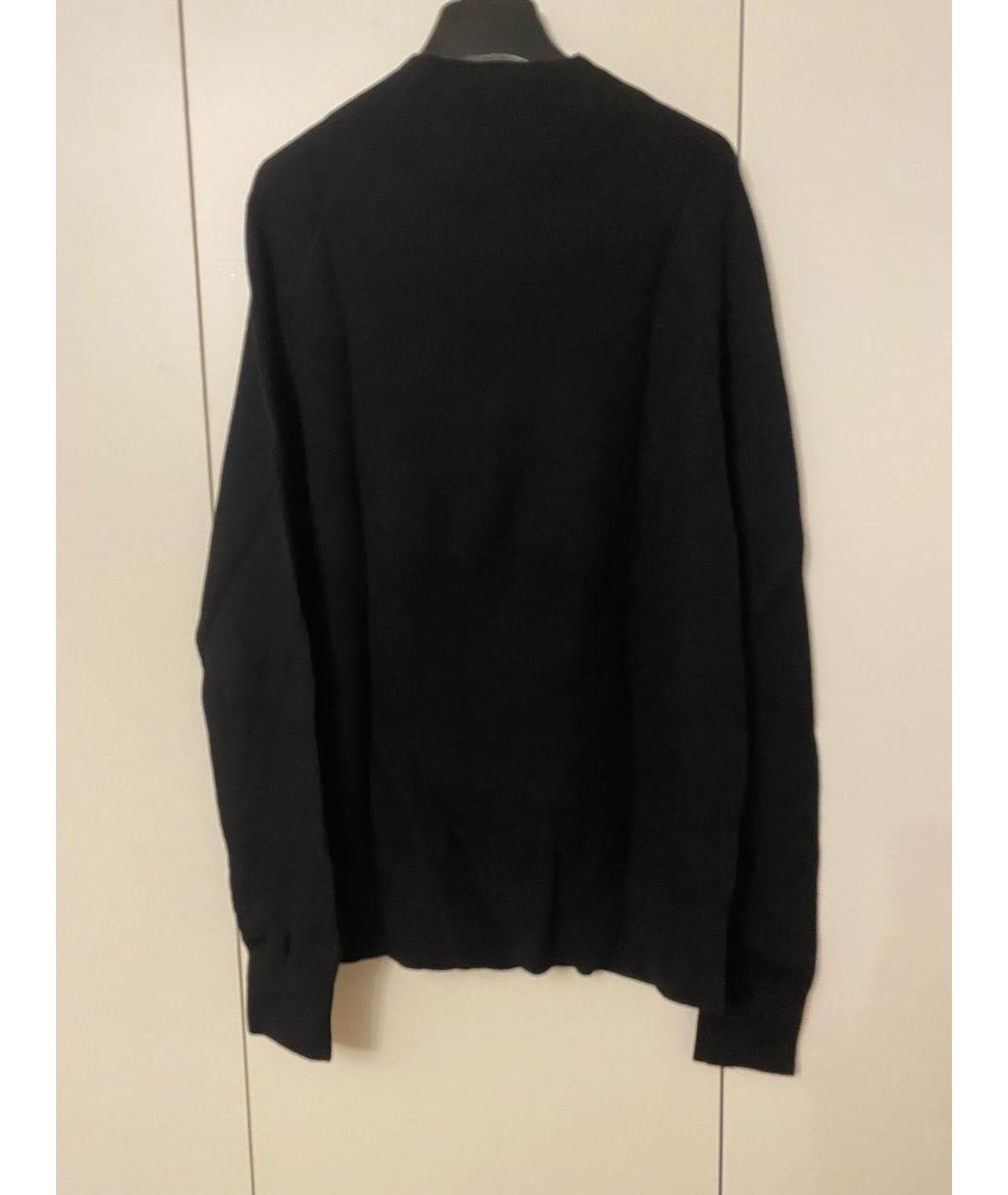 CALVIN KLEIN Черный хлопковый джемпер / свитер, фото 5