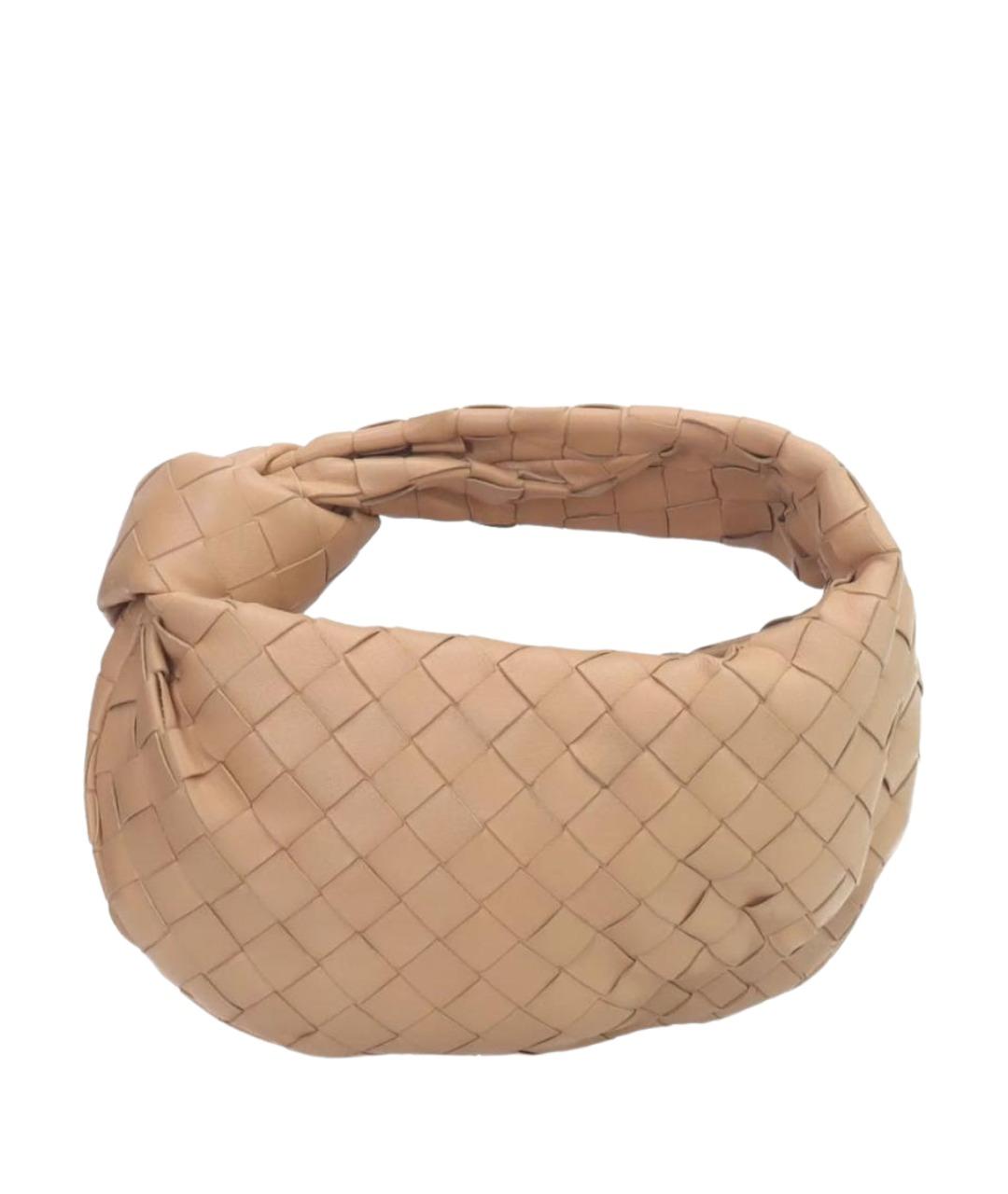 BOTTEGA VENETA Коричневая кожаная сумка с короткими ручками, фото 1