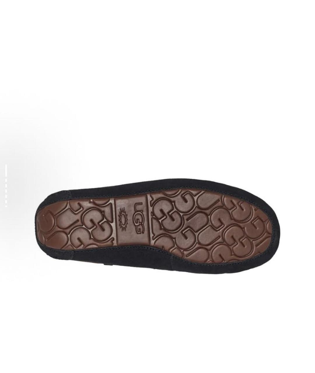 UGG AUSTRALIA Черные замшевые мокасины, фото 6