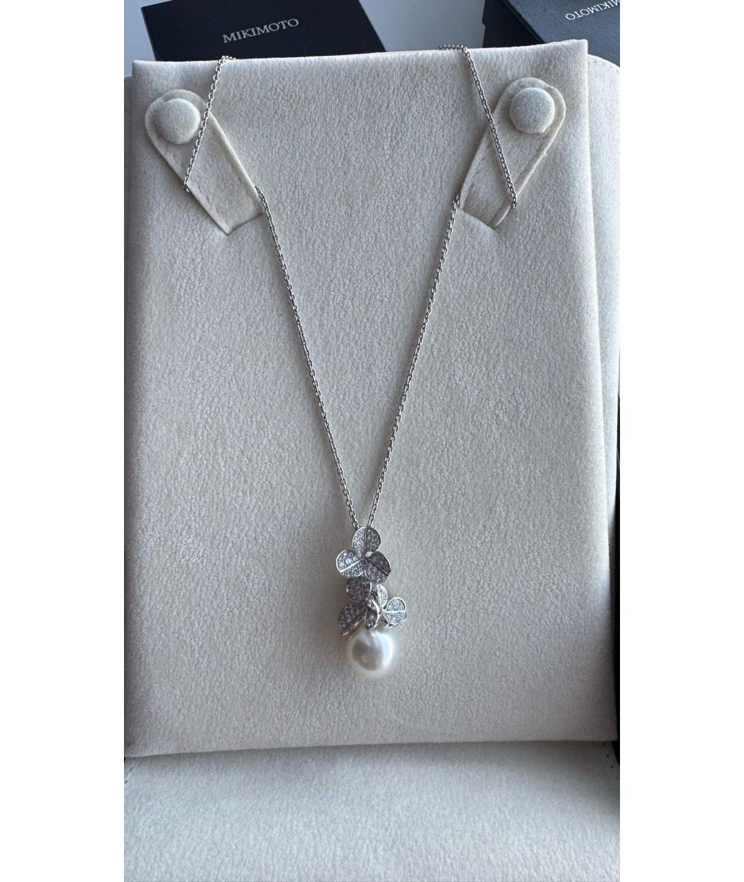 Mikimoto Серебряная подвеска из белого золота, фото 5