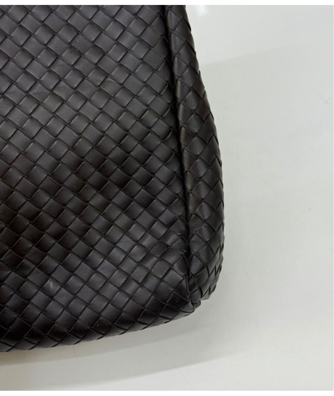 BOTTEGA VENETA Коричневый кожаный портфель, фото 7