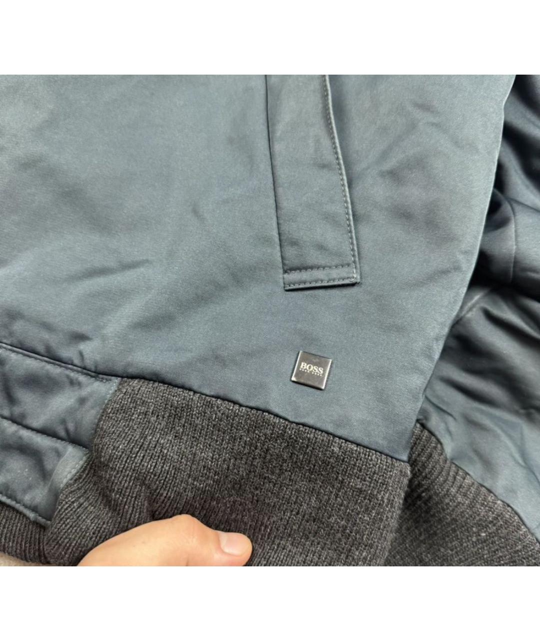 HUGO BOSS Синяя хлопковая куртка, фото 2