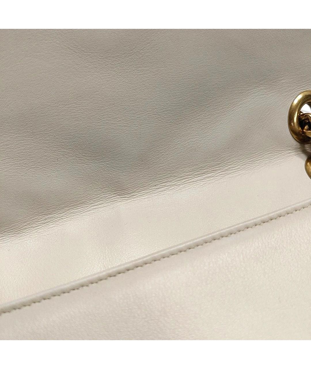 GUCCI Бежевая кожаная сумка через плечо, фото 7