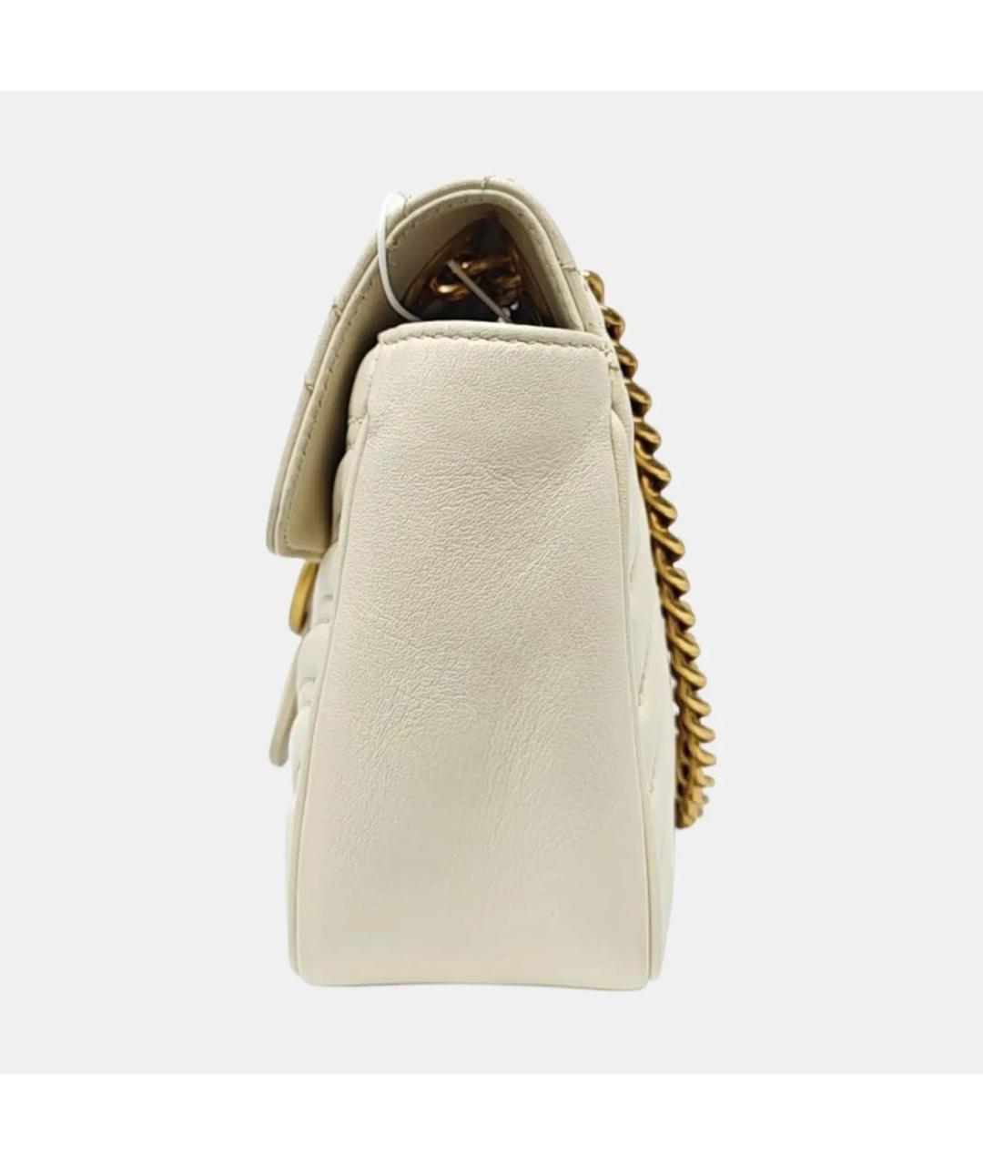 GUCCI Бежевая кожаная сумка через плечо, фото 2