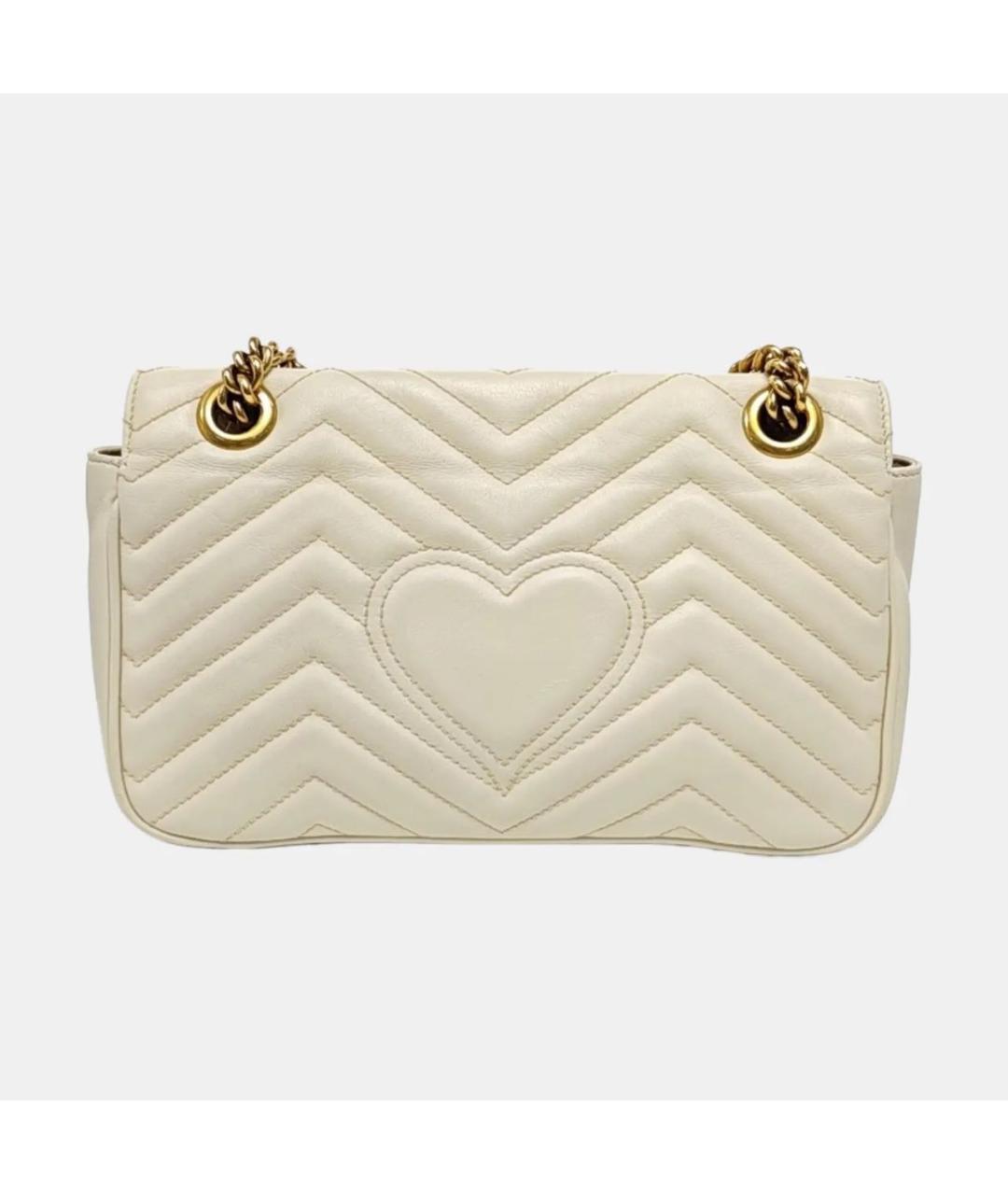 GUCCI Бежевая кожаная сумка через плечо, фото 4