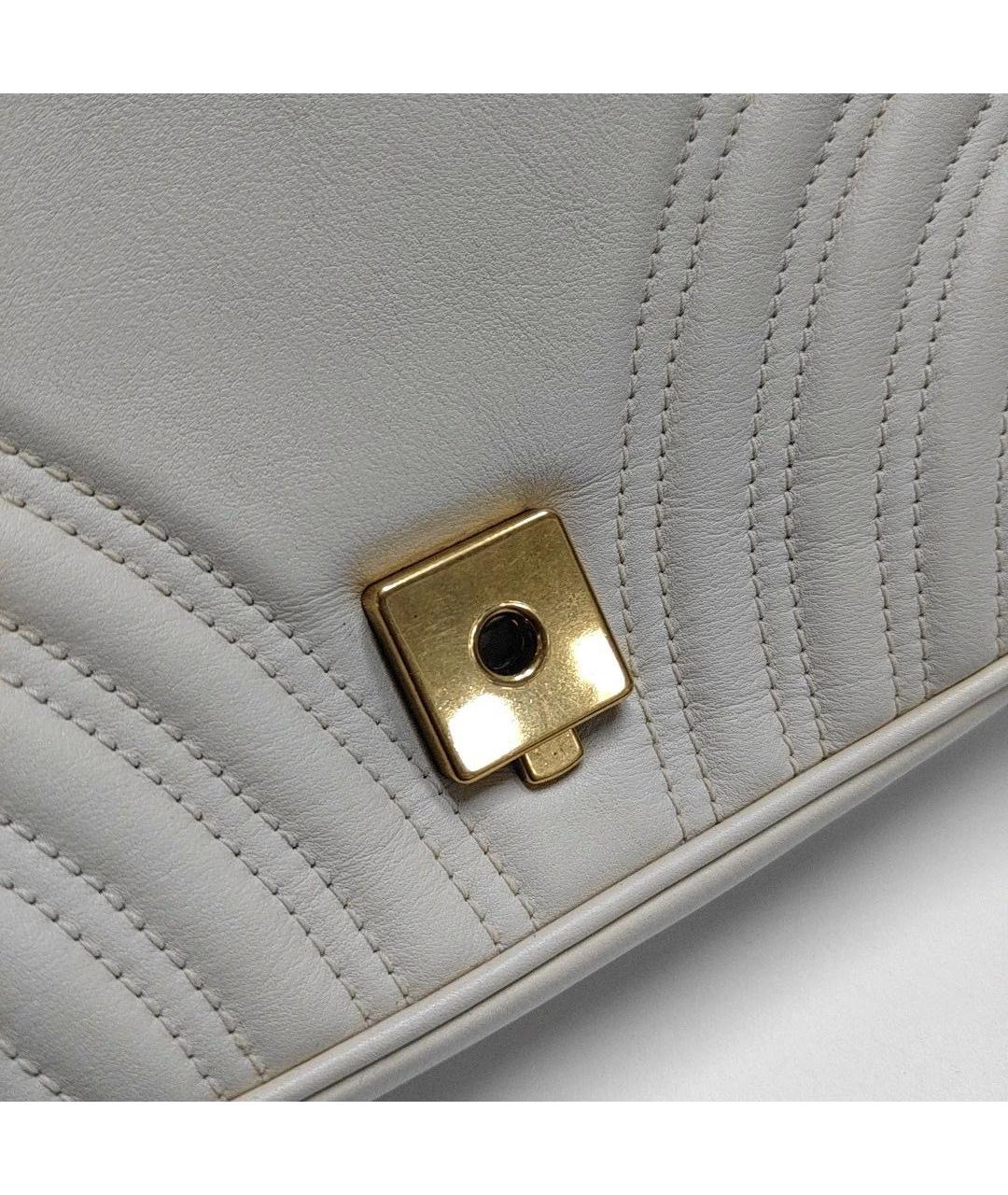 GUCCI Бежевая кожаная сумка через плечо, фото 8