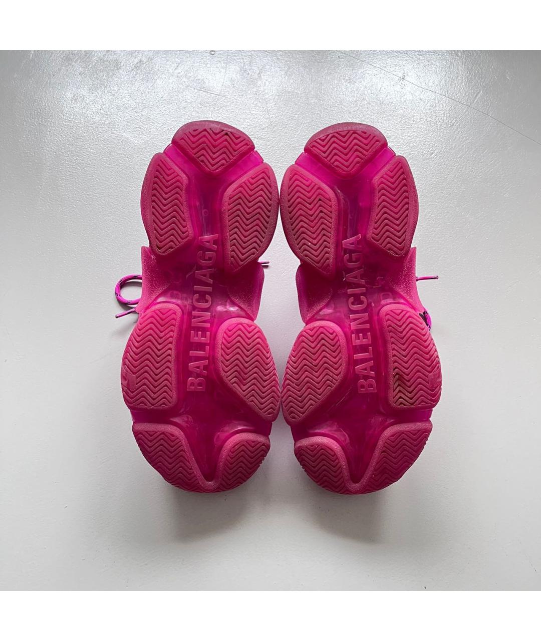 BALENCIAGA Розовые кожаные кроссовки, фото 6