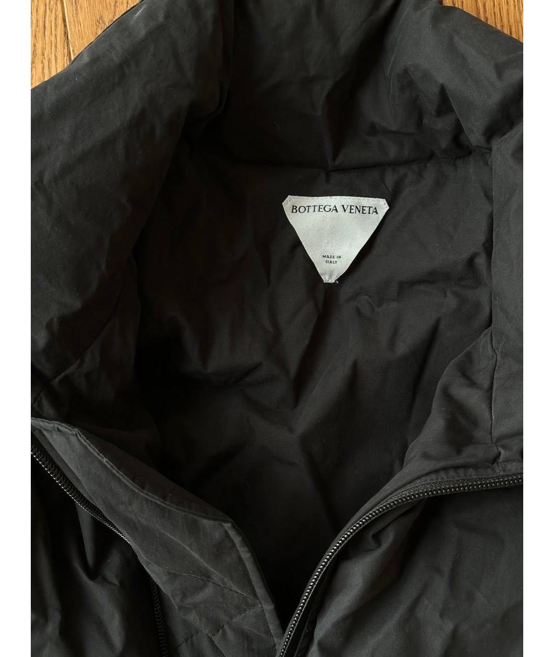 BOTTEGA VENETA Черный хлопковый пуховик, фото 4