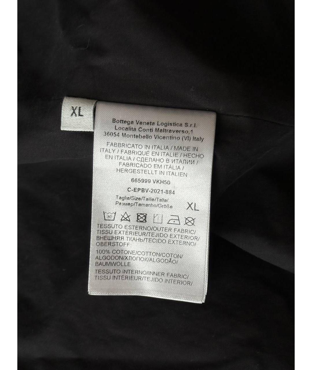 BOTTEGA VENETA Черный хлопковый пуховик, фото 5