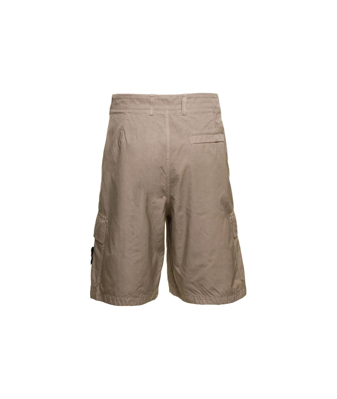 STONE ISLAND Коричневые шорты, фото 2