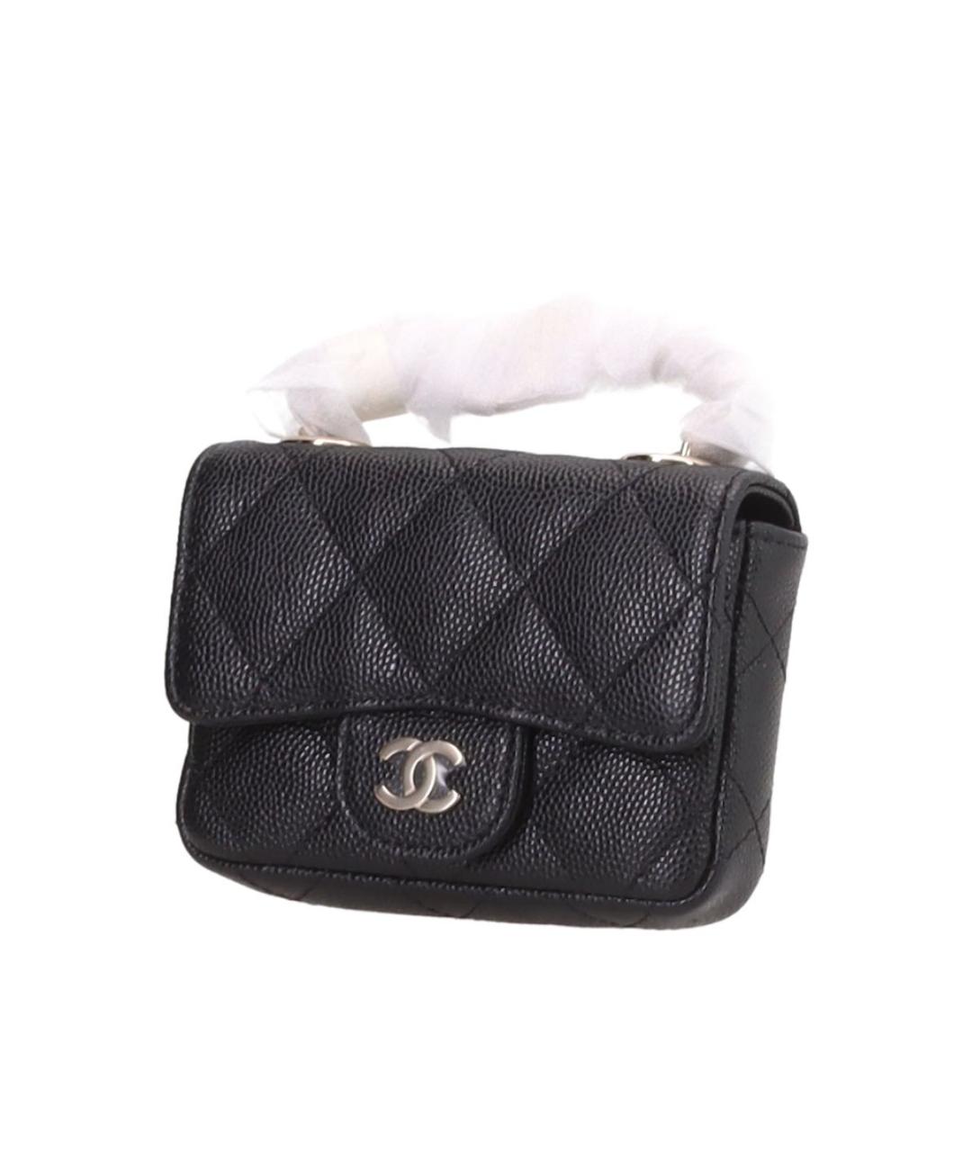 CHANEL Черная кожаная поясная сумка, фото 2