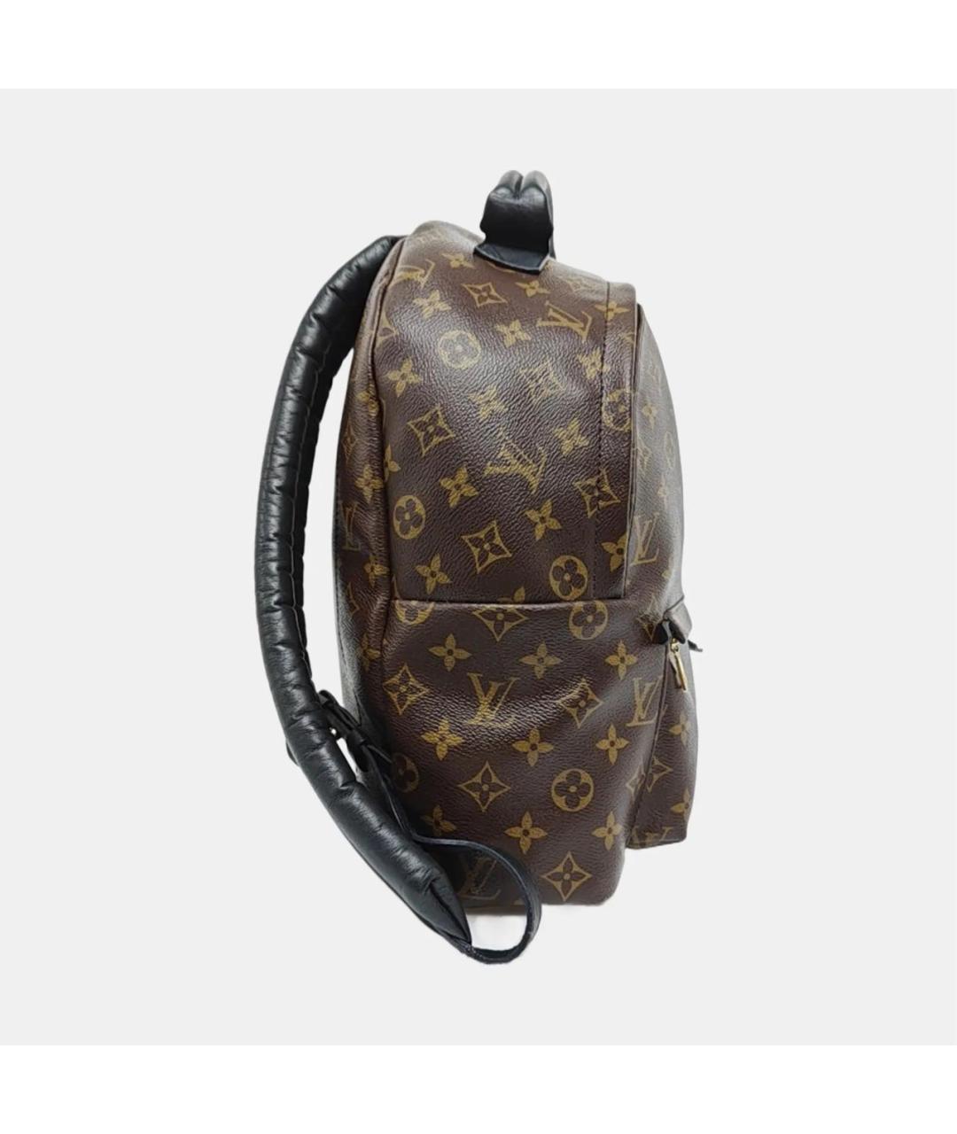 LOUIS VUITTON Коричневый кожаный рюкзак, фото 3