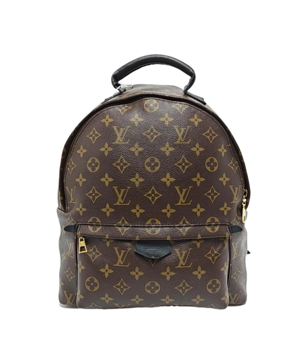 LOUIS VUITTON Коричневый кожаный рюкзак, фото 9