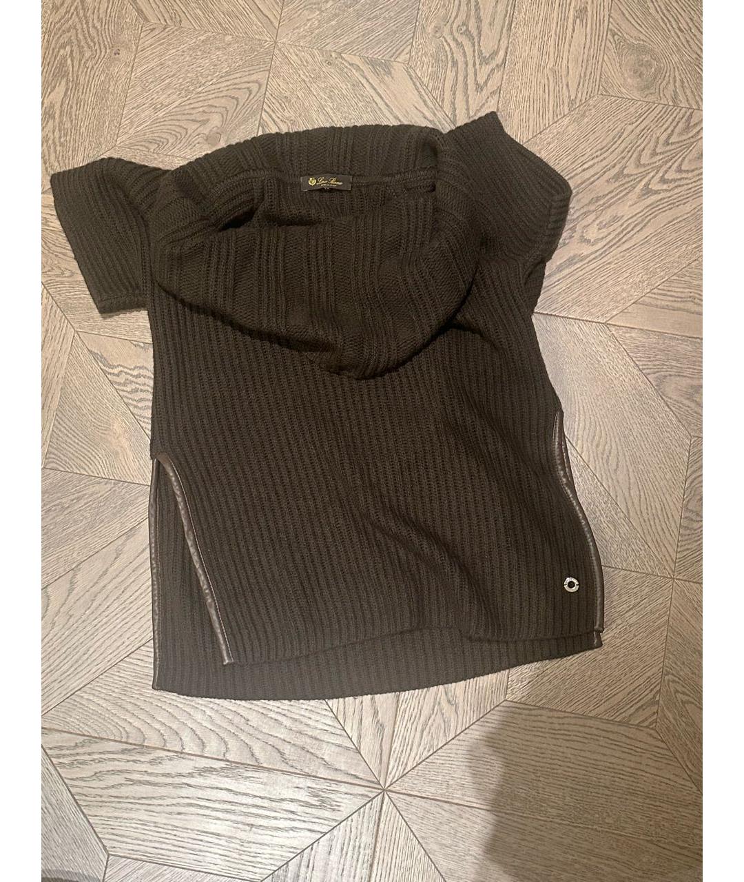 LORO PIANA Коричневый кашемировый джемпер / свитер, фото 3